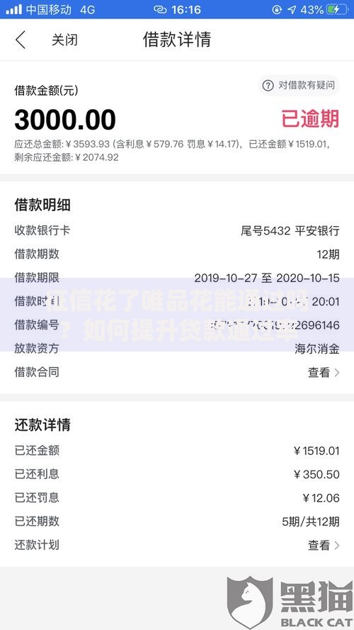 征信花了唯品花能通过吗？如何提升贷款通过率