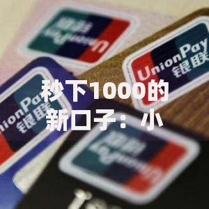 秒下1000的新口子：小额贷款如何实现快速到账？