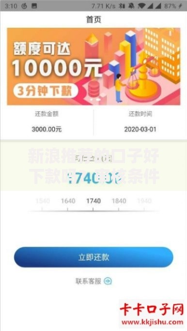 新浪推荐的口子好下款吗？审核条件与下款流程全解析