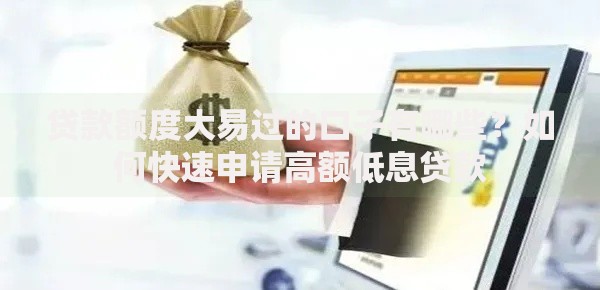 贷款额度大易过的口子有哪些？如何快速申请高额低息贷款