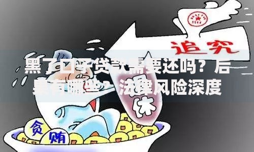 黑了口子贷款需要还吗？后果有哪些？法律风险深度解析