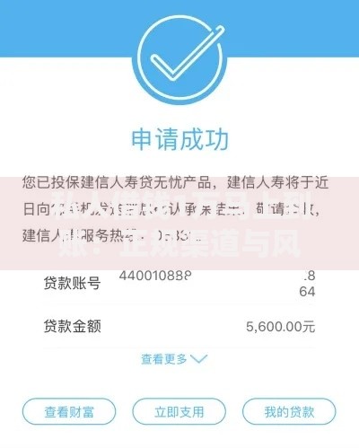 私人借钱1万马上到账：正规渠道与风险防范指南