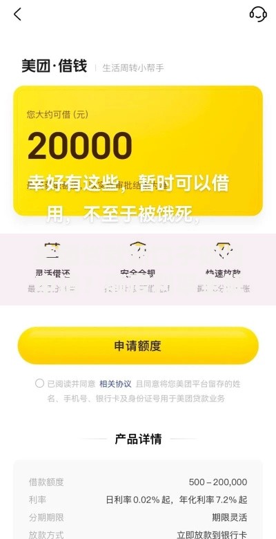 美团贷款新口子如何申请？额度利率全解析
