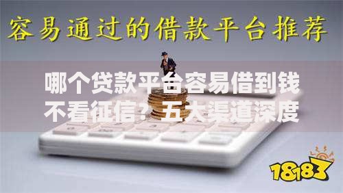 哪个贷款平台容易借到钱不看征信？五大渠道深度解析