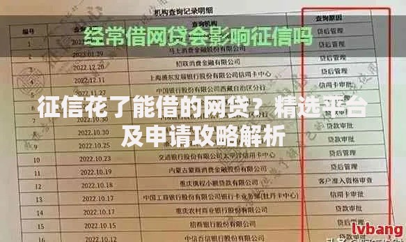 征信花了能借的网贷？精选平台及申请攻略解析