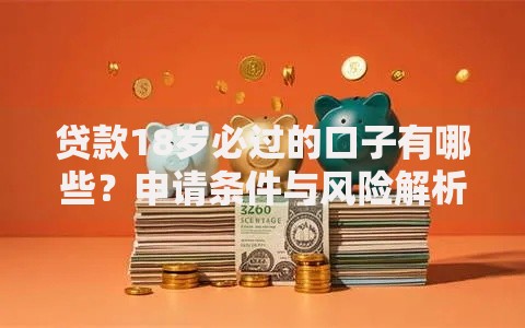 贷款18岁必过的口子有哪些？申请条件与风险解析