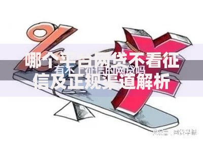 哪个平台网贷不看征信及正规渠道解析