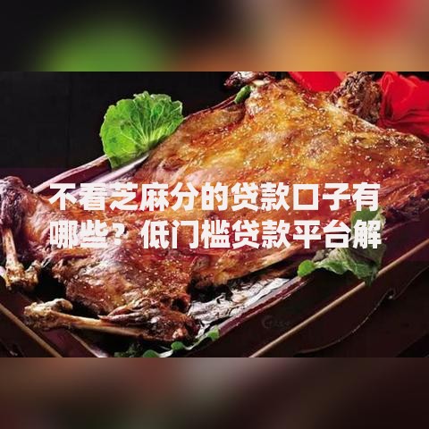 不看芝麻分的贷款口子有哪些？低门槛贷款平台解析