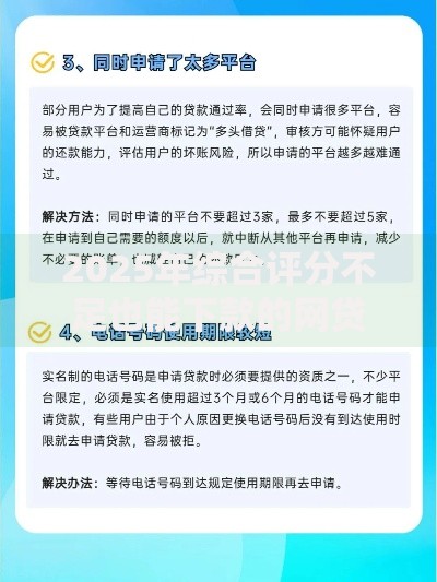 2025年综合评分不足也能下款的网贷申请攻略及平台解析 2025年综合评分不足也能下款的网贷申请攻略及平台解析