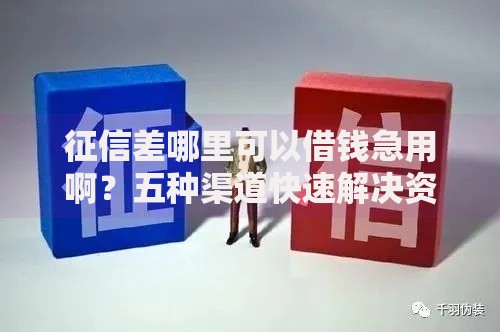 征信差哪里可以借钱急用啊？五种渠道快速解决资金难题