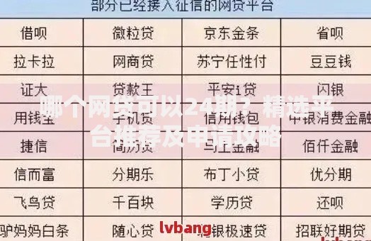 哪个网贷可以24期？精选平台推荐及申请攻略