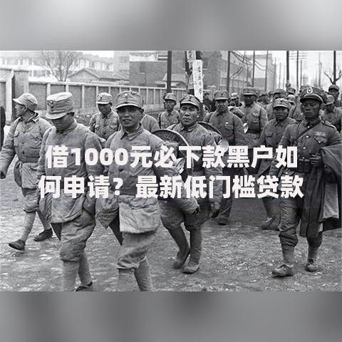 借1000元必下款黑户如何申请？最新低门槛贷款渠道解析