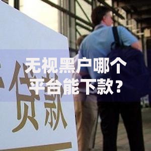 无视黑户哪个平台能下款？解析真实可靠借贷渠道