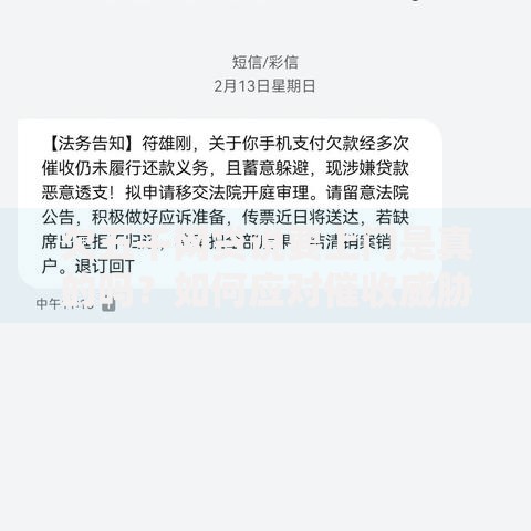 欠五千网贷说要上门是真的吗？如何应对催收威胁与法律保护