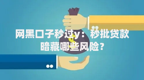 网黑口子秒过y：秒批贷款暗藏哪些风险？