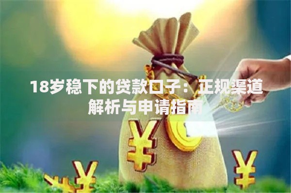 18岁稳下的贷款口子：正规渠道解析与申请指南