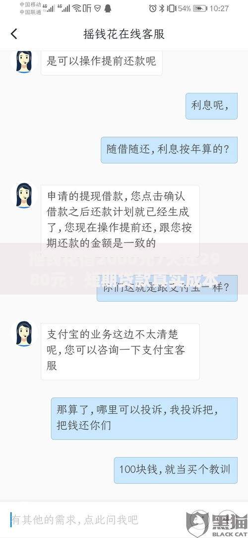 摇钱花借2000元7天还2980元:短期贷款真实成本解析 摇钱花借2000元7天还2980元:短期贷款真实成本解析