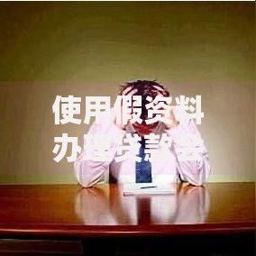 使用假资料办理贷款会面临哪些法律风险？