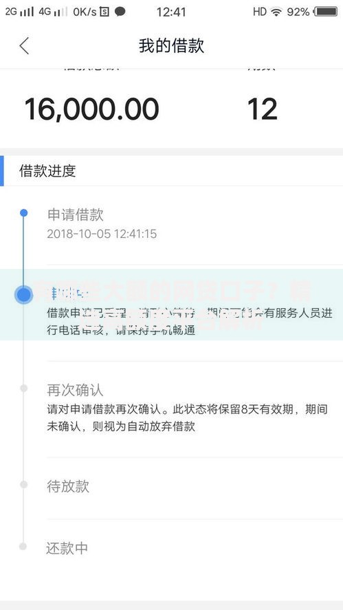 有哪些大额的网贷口子？精选高额度平台解析