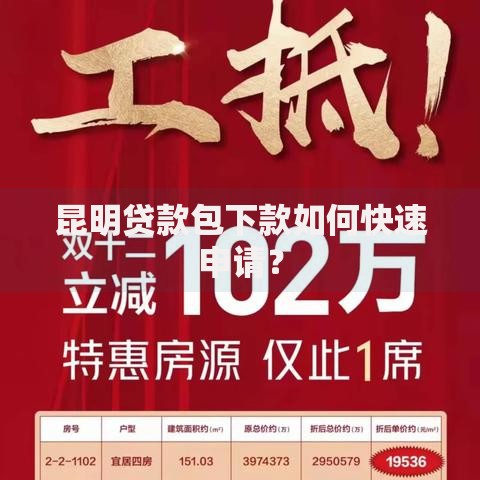 昆明贷款包下款如何快速申请？