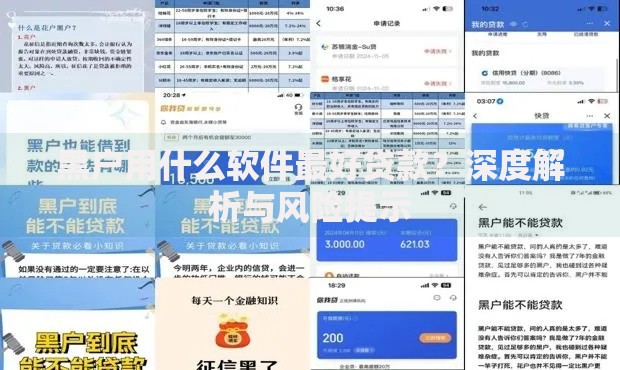 黑户用什么软件最好贷款？深度解析与风险提示
