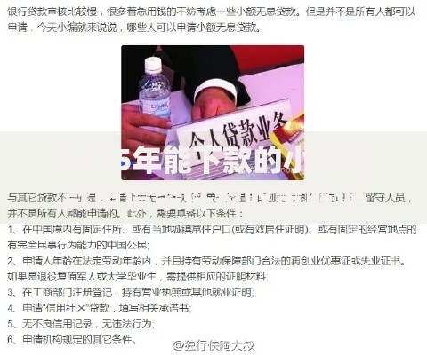 2025年能下款的小额贷款申请条件及政策解读