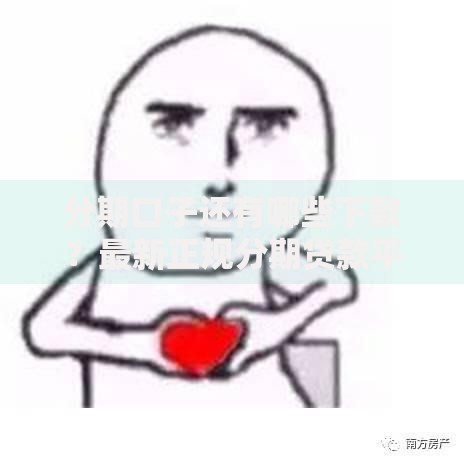 分期口子还有哪些下款？最新正规分期贷款平台解析