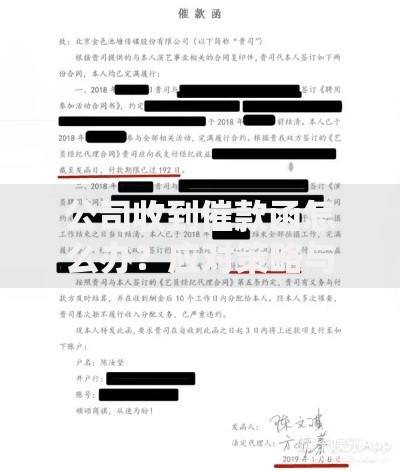 公司收到催款函怎么办？应对策略与法律风险解析