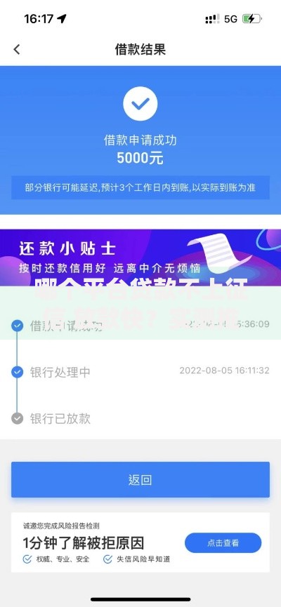 哪个平台贷款不上征信 放款快？实测推荐及避坑指南