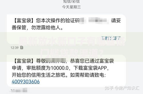最新放水新口子有哪些低门槛贷款渠道？