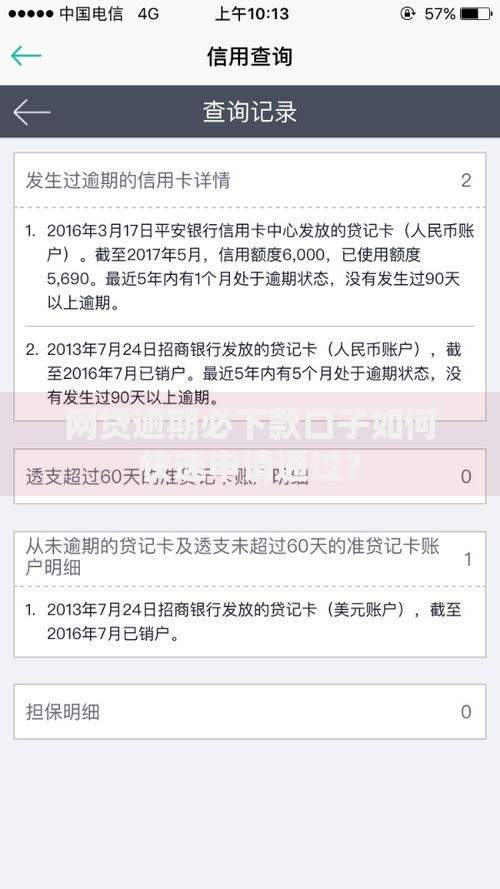 网贷逾期必下款口子如何快速申请通过？