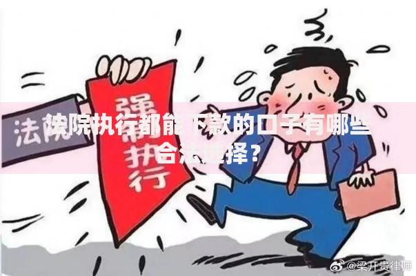 法院执行都能下款的口子有哪些合法选择？