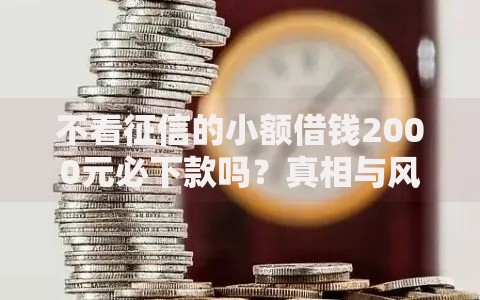 不看征信的小额借钱2000元必下款吗？真相与风险解析
