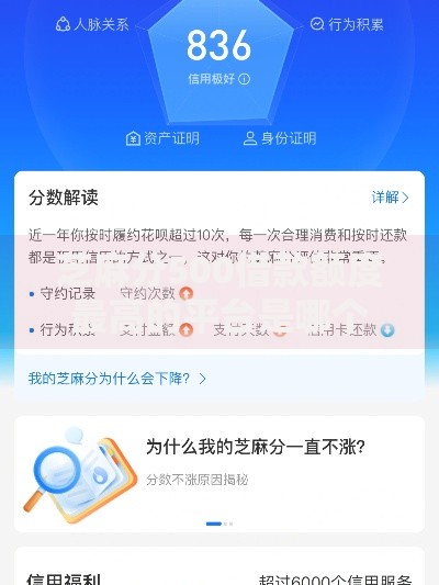 芝麻分500借款额度最高的平台是哪个？最新权威解析