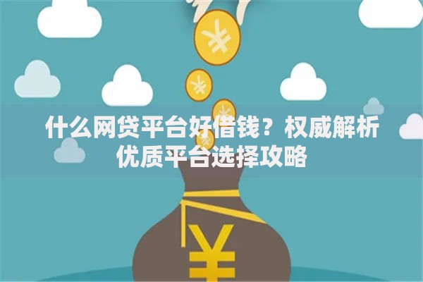 什么网贷平台好借钱？权威解析优质平台选择攻略
