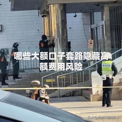 哪些大额口子套路隐藏高额费用风险