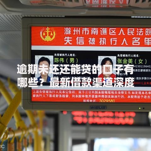 逾期未还还能贷的口子有哪些？最新借款渠道深度解析