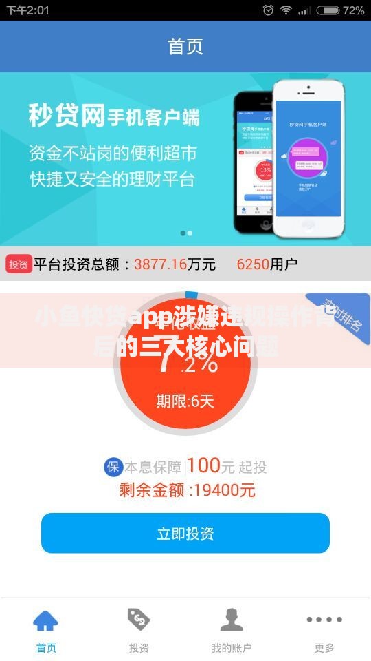 小鱼快贷app涉嫌违规操作背后的三大核心问题