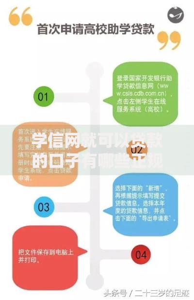 学信网就可以贷款的口子有哪些正规渠道？申请流程解析