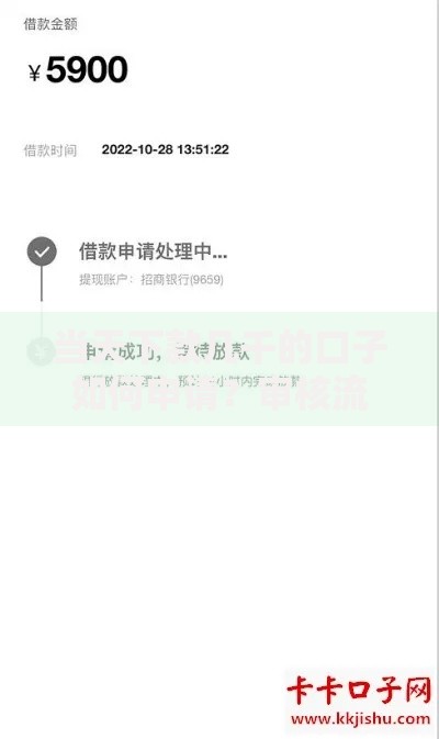 当天下款几千的口子如何申请？审核流程全解析