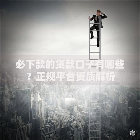 必下款的贷款口子有哪些？正规平台资质解析