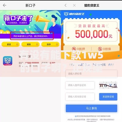 有没有能下款1w5的口子啊？正规渠道深度解析