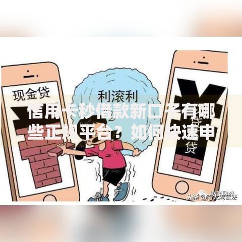 信用卡秒借款新口子有哪些正规平台？如何快速申请到账？