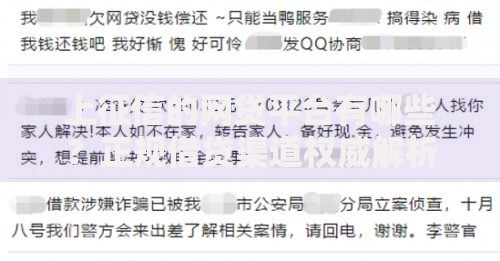 上征信的网贷平台有哪些？正规借贷渠道权威解析