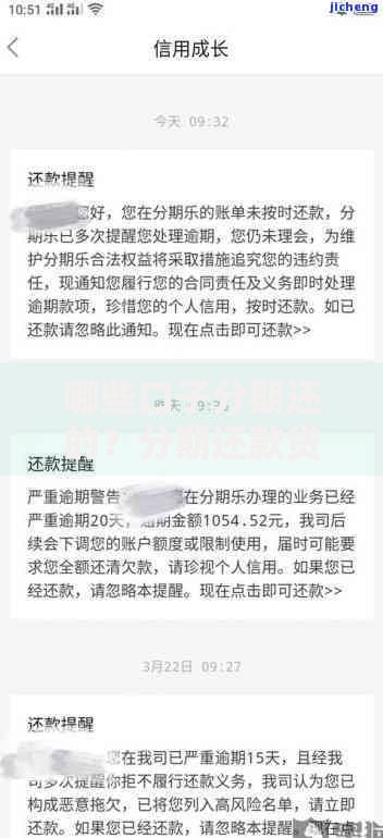 哪些口子分期还的？分期还款贷款渠道全解析