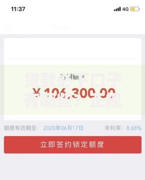 贷款必下口子有哪些？正规平台申请攻略解析
