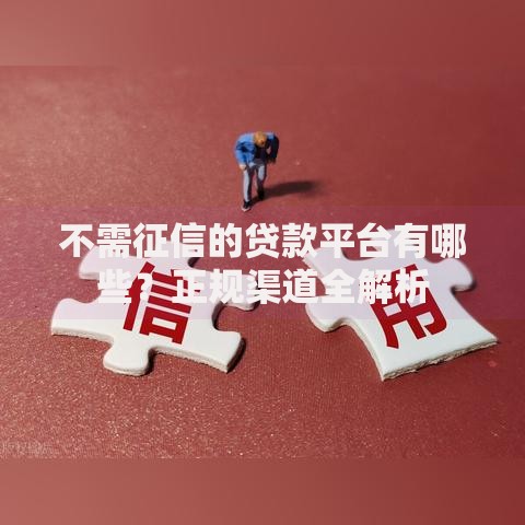 不需征信的贷款平台有哪些？正规渠道全解析