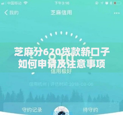 芝麻分620贷款新口子如何申请及注意事项全解析