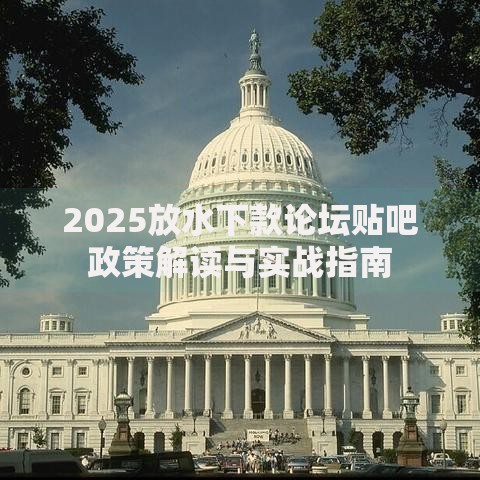 2025放水下款论坛贴吧政策解读与实战指南