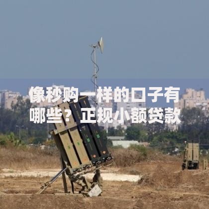 像秒购一样的口子有哪些？正规小额贷款平台深度解析
